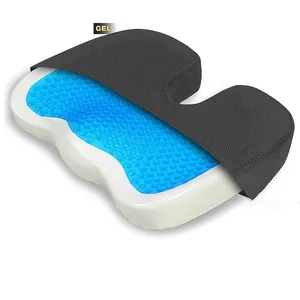Ergonomik soğutma jeli bellek köpük ofis koltuğu araba koltuk minderi omurga desteği ortopedik yastık araba için