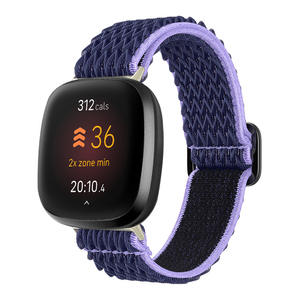 IVANHOE pour <span class=keywords><strong>Fitbit</strong></span> Versa 3 <span class=keywords><strong>Bracelet</strong></span> 4 bandes <span class=keywords><strong>Bracelet</strong></span> de montre réglable en nylon élastique pour <span class=keywords><strong>Fitbit</strong></span> <span class=keywords><strong>Sense</strong></span>/<span class=keywords><strong>Sense</strong></span> 2 <span class=keywords><strong>Bracelet</strong></span> Sport <span class=keywords><strong>Bracelet</strong></span> - Product Image 6