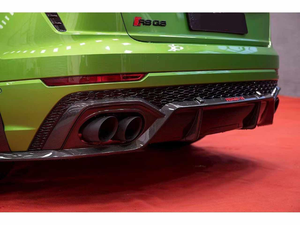 Kit de Carrocería de Fibra de Carbono Estilo <span class=keywords><strong>ABT</strong></span> para Audi <span class=keywords><strong>RS</strong></span> <span class=keywords><strong>Q8</strong></span> - Mejora de Labio Delantero, Ceja de Rueda, Difusor, Alerón Superior y Faldones Laterales - Product Image 4