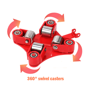 Оптовая продажа, 360 ° 1 ~ 20 тонн, универсальные колеса, танк, сверхпрочные резиновые стальные колеса, колесные тележки - Product Image 2