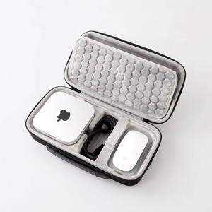 Estuche de Almacenamiento Impermeable de EVA Oxford para Teclado, Ratón y Magic <span class=keywords><strong>Trackpad</strong></span> de <span class=keywords><strong>Apple</strong></span> Mac Mini M4 - Estuche de Viaje Gris Oscuro - Product Image 3