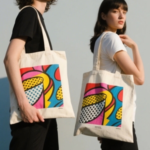 Sac fourre-tout en coton vierge réutilisable Offre Spéciale Logo personnalisé Emballage en tissu biologique écologique à la mode Sac fourre-tout en toile - Product Image 5