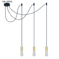 Lampes suspendues classiques en forme d'araignée, luminaires de plafond réglables, lustre rustique, luminaire suspendu industriel pour hall, chambre, hôtel