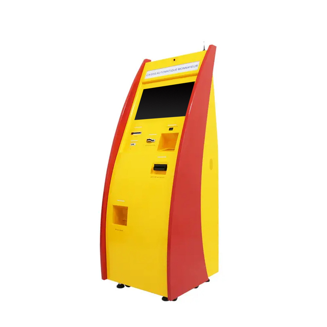 Automatic Cash Exchange Money Fast Recharge Receipt Payment Kiosk Cash Recycle Machine Barcode Scanner QR Pay SDK Metal Case
