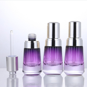 Cheap Personalized Colorful Glass Dropper Bottle Glass Bottle Spiral Mouth Pressed Dropper Bottle for Skincare Beauty Serum - Product Image 2