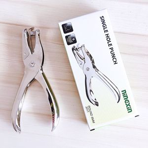 Metal Stationery Round Hole Diameter 3mm 6mm <strong>Hand</strong>-held Punching Pliers Can <strong>Punch</strong> 8 Sheets of A4 Paper Single Hole <strong>Tool</strong> - Product Image 2