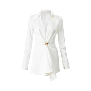 <span class=keywords><strong>Elegante</strong></span> Camicetta da Ufficio in Misto Seta e Spandex, Anti-Pilling, per l'Autunno (Blusas de Mujer) - Product Image 6