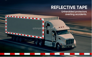 Khả năng hiển thị cao an toàn màu đỏ và trắng DOT-C2 khả năng hiển thị cao băng phản chiếu cho xe tải và cảnh báo an toàn đường bộ không thấm nước cao - Product Image 2