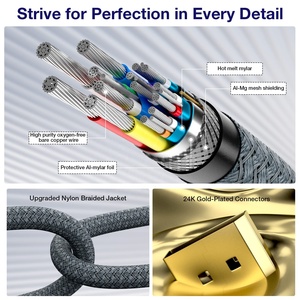 Câble <span class=keywords><strong>HDMI</strong></span> Fibre Optique 8K 10m/15m <span class=keywords><strong>HDMI</strong></span> 2.1 48Gbps Prend en Charge 8K/60Hz 4K/120Hz EARC HDR10 <span class=keywords><strong>Dolby</strong></span> <span class=keywords><strong>Vision</strong></span> pour Home Cinéma Gaming HDTV - Product Image 5