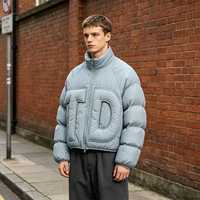 Veste varsity pour homme en tissu PU coupe-vent écologique, imprimé, design oversize, fermeture éclair, streetwear d'hiver