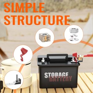 Pin thiết bị đầu cuối khối cầu chì Kit 200A 58V mrbf thiết bị đầu cuối khối cầu chì với Stud duy nhất 5/16 "(M8) Marine Đánh giá pin cầu chì - Product Image 4