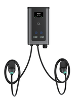 Nueva Estación de Carga para Vehículos Eléctricos TDT D3 Dual 2*7kW/2*11kW/2*22kW AC Tipo 2 con Función DLB para Uso Doméstico OCPP1.6j IP54 Opcional