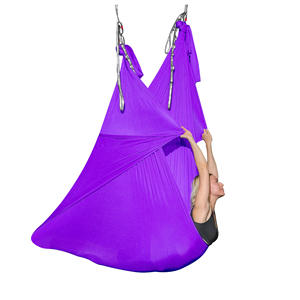 Columpio de yoga aéreo colgante personalizado de fábrica de China, hamaca aérea antigravedad para <span class=keywords><strong>comprar</strong></span>, Columpio de Yoga de 8m/9M/10m, conjunto para niños y adultos - Product Image 2