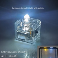 Petit arrangement de bloc de réservoir de poissons de bureau réservoir d'accessoires d'aquarium transparent à 6 trous