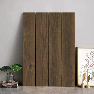 Carreaux de planche de bois en porcelaine brune Avila 200x1200mm pour sols et murs en satin et carreaux de surface mats rustiques par Novac Ceramic - Product Image 2