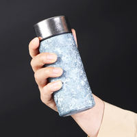 Bouteille d'eau portable en titane pur à double paroi sous vide, grande capacité, thermos, bouteille isotherme en titane personnalisée, faible MOQ