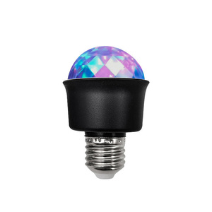 Bola mágica estroboscópica de techo inteligente E27 lámpara control de música modo de iluminación intermitente atmósfera boda RGB luces de escenario - Product Image 3