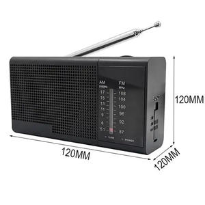 Factory OEM Silver Mini AM FM 2 Band Portable Radio <b>Pocket</b> Size Analog Tuning Built in Speaker USB Rechargeable Handheld Radio - Product Image 2