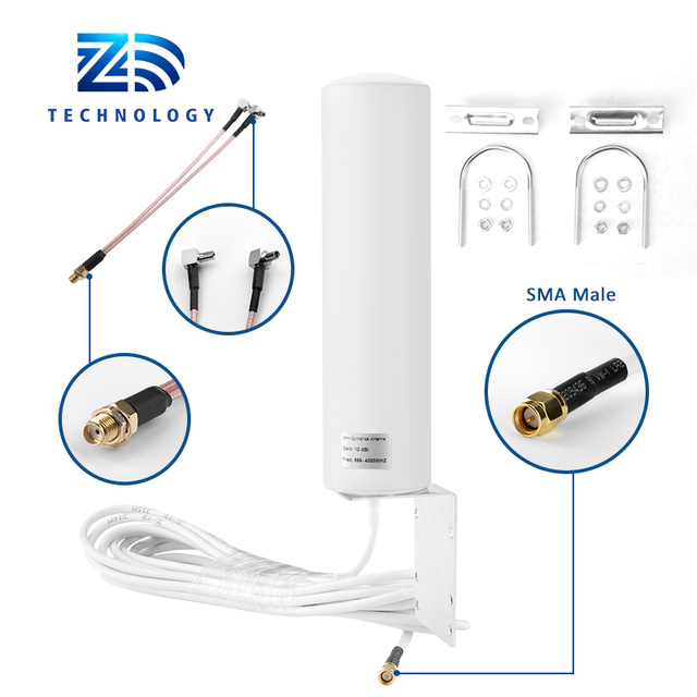 5G Long Range Wide Band 698-4000MHz Antenna Outdoor WIFI 10/12 dBi Waterproof Antenna
