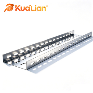 KUALIAN Op Maat Gemaakte Geperforeerde Kabelgoot Zware Staal Kabelmanagement Tray 100/200/300mm Fabrikant - Product Image 1