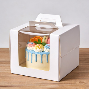 Caja <span class=keywords><strong>de</strong></span> Embalaje Piramidal Personalizada <span class=keywords><strong>de</strong></span> Lujo para Pasteles y Bocadillos <span class=keywords><strong>de</strong></span> Panadería, con Logotipo, para <span class=keywords><strong>San</strong></span> Valentín y Ramadán - Product Image 1