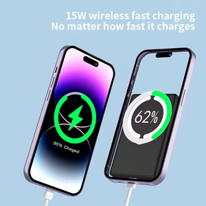 Power Bank Wireless in Lega di Alluminio <span class=keywords><strong>Mini</strong></span> Ultra-Sottile da 5000mAh con Ricarica Rapida 15W, Caricabatterie Portatile Tascabile - Product Image 5