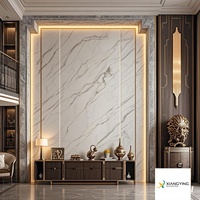 Panneau UV décoratif imperméable d'ardoise de marbre de PVC 1220*2440 pour le panneau de mur de décoration intérieure pour le plastique d'appartement d'hôpital 3mm