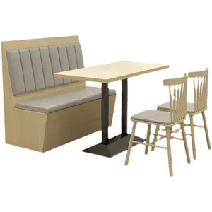 シンプルなソファテーブルと椅子のコンビネーションレストランデザートストアバーガーストアホットポットケーキストアファーストフードカードシートカスタム