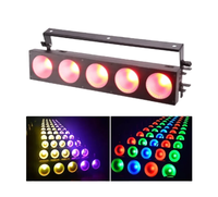 Projecteur matriciel professionnel 5 têtes à LED RGB, contrôle DMX512, Ra90, en aluminium, pour scène, soirées, DJ, clubs et éclairage d'ambiance, produit phare