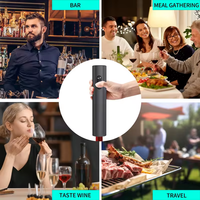 Kit d'ouvre-bouteille à piles avec logo personnalisé et bouchon à vin sous vide, cadeau de vin pour mariage, anniversaire, festival