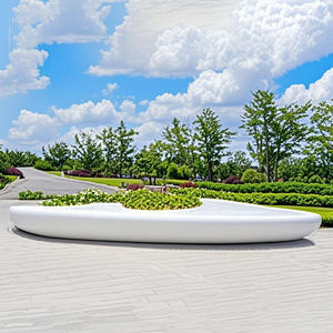 Circular Tree Surround Seat with GRC Material <b>for</b> Mall and School Outdoor Use-Durable & Eco-Friendly Commercial Waiting <b>Chair</b> - Product Image 6