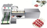 Machine à fabriquer des brochettes en bambou Jinchin pour bœuf, agneau, poulet et calmar - Haute capacité 1800-3000 pièces/h 220V/380V