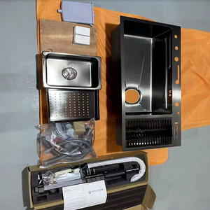 CN 2025 Hot Chine Fournisseur Nid D'abeille Nano Évier Avec <span class=keywords><strong>Vaisselle</strong></span> Cascade Cuisine SUS Multifonctionnel - Product Image 3