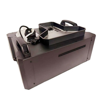 Machine à Brouillard Verticale Électrique Métallique 3000W avec Projecteur LED Effet Flamme, Colonnes de Brouillard Colorées à Changement de Couleur et Jets Synchronisés pour Scène