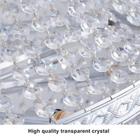 Nouveau Lustre en Cristal Argenté pour Mariage, Lumières Décoratives pour Escalier de Villa