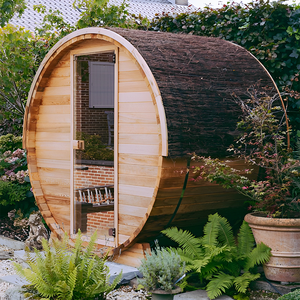 الأكثر مبيعًا 4 أشخاص في الهواء الطلق دلو الأرز الأحمر الكندية غرفة ساونا مقصورة شخصية صلبة - Product Image 5