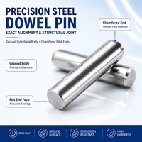 Fabricants de fixations : Goupilles et embouts en acier inoxydable poli, goupilles d'axe massives étagées de 1,0 mm et 2,0 mm