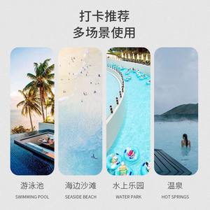 Costume da bagno intero da donna Lily Rose, tinta unita, con scollo incrociato, arricciato, a vita alta, per la spiaggia, nuovo stile 2024 JH82236 - Product Image 2