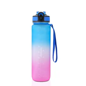 במלאי 32OZ BPA משלוח סיטונאי Tritan לשתות ספורט פלסטיק מים בקבוק בקבוקי עם קש מכסה