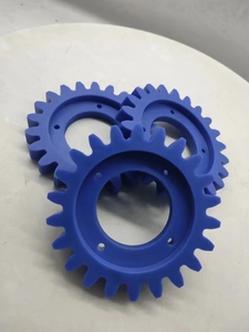 Engrenages en plastique CNC personnalisés de qualité alimentaire UHMWPE pour convoyeur, type roue étoile, pour guidage de bouteilles - Product Image 3