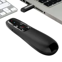 Control Remoto Inalámbrico USB de 2.4GHz para Presentaciones, Puntero con Luz Roja para Control de Diapositivas y Presentaciones PowerPoint