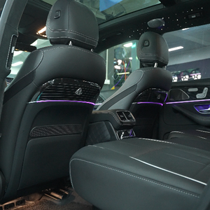 GLS400หุ้มเบาะหนังแท้สำหรับรถยนต์ทุกรุ่น (2020-2025)-Maybach สีดำสุดหรู - Product Image 2
