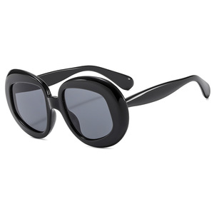 Nuevas Gafas de Sol de Diseñador para Mujer, Extra Grandes, con Lentes Acrílicas UV400, Marco de PC, Logotipo Personalizado, Bisagras Metálicas Resistentes, a la Moda, Tendencia 12 - Product Image 1