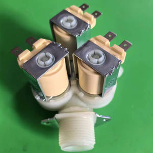 European Nylon Three-<b>Valve</b> Solenoid <b>Valve</b> with 6-Point Threaded One-In-Three-Out Plastic <b>Control</b> Parallel Design - Product Image 3