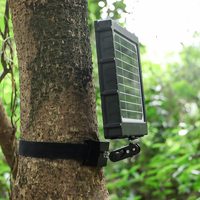 Support métallique fixé à un arbre ou à une vis murale pour caméras de sentier forestier, Vision nocturne et chargeur de panneau solaire