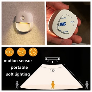 Mini lampe LED portable à détecteur de mouvement, rechargeable sur batterie, pour placard, mur, escalier, couloir, armoire - Product Image 4