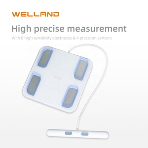Balance connectée pour la salle de bain, 8 électrodes, impédance, IMC, plateforme en verre trempé numérique, qualité médicale, OEM ODM, couleur, 0,1 g - Product Image 5