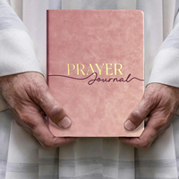 Cuaderno A5 de Diseño Personalizado con Encuadernación en Espiral Cosido con Hilo Diario Personal de Líneas Diario de Oración de Piel para 180 Días