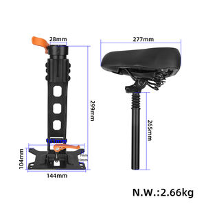 Siège pliable Kukirin avec grand sac de rangement pour trottinette électrique G2 Pro DB – Pièces d'assemblage de coussin d'absorption des chocs - Product Image 2