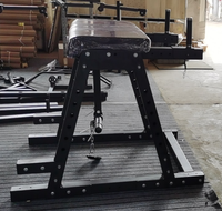 Machine de musculation commerciale à hyper-extension inversée, à charge de plaques en acier, résistance réglable, pour entraînement de la hanche, du dos et des jambes, pour la musculation corporelle